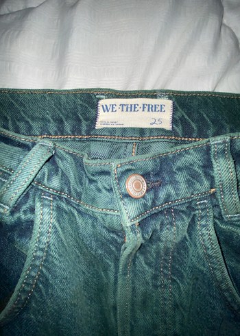 Gri-Yeşil Loose Fit Denim Kadın Pantolon - Görsel 3