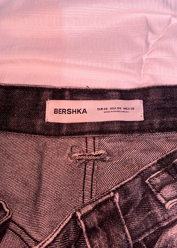 Gri Bol Kesim Kadın Denim Pantolon - Görsel 4