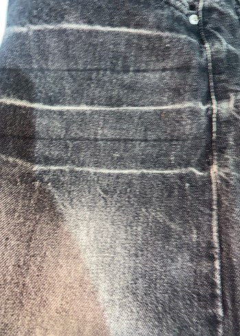 Gri Bol Kesim Kadın Denim Pantolon - Görsel 5