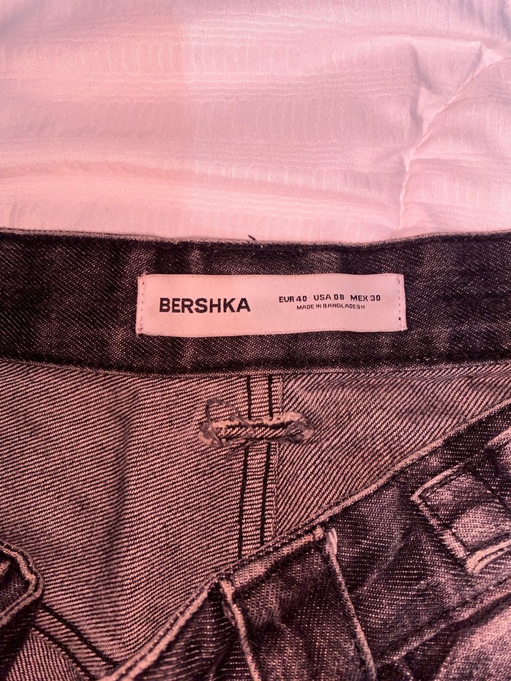 Gri Bol Kesim Kadın Denim Pantolon - Görsel 4