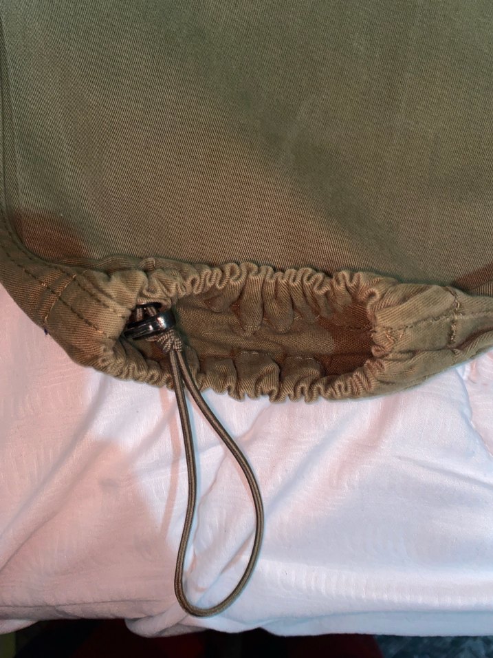 Kadın Haki Bol Kesim Kemerli Pantolon - Görsel 5