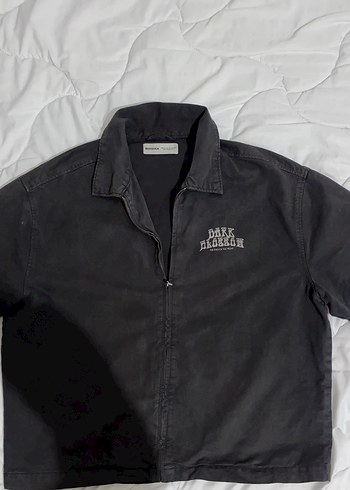 Siyah Kısa Kollu Erkek Keten Gömlek - Görsel 2