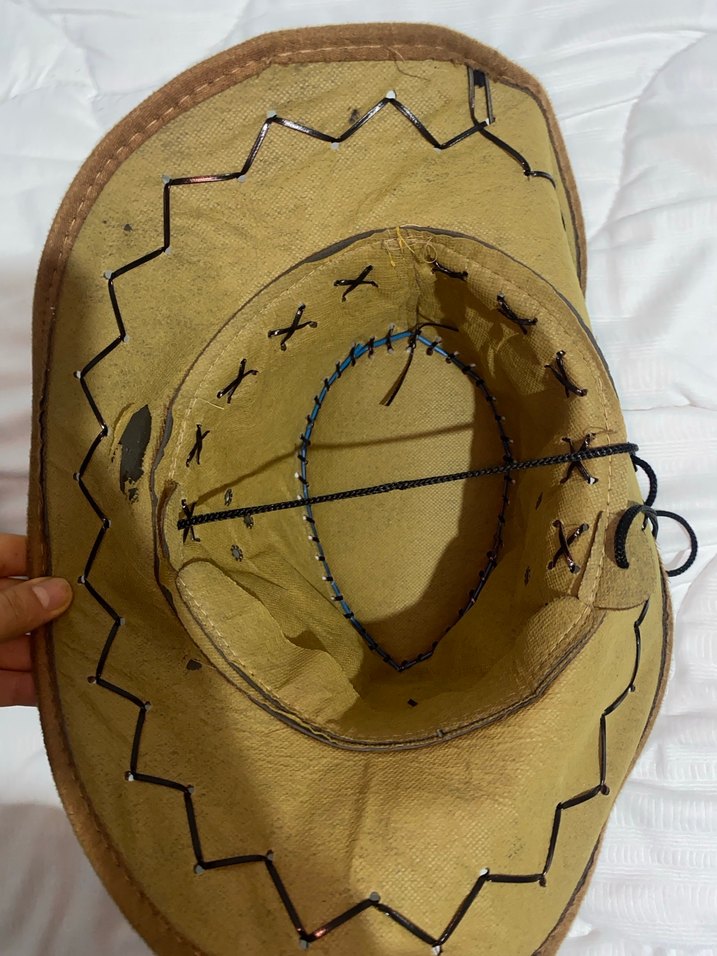 Kahverengi Deri Bohem Kadın kovboy  Şapka - Görsel 3