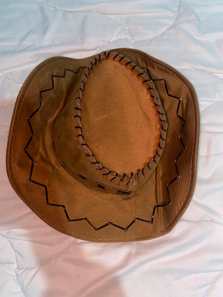Kahverengi Deri Bohem Kadın kovboy  Şapka - Görsel 2