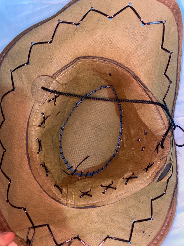 Kahverengi Deri Bohem Kadın kovboy  Şapka - Görsel 4