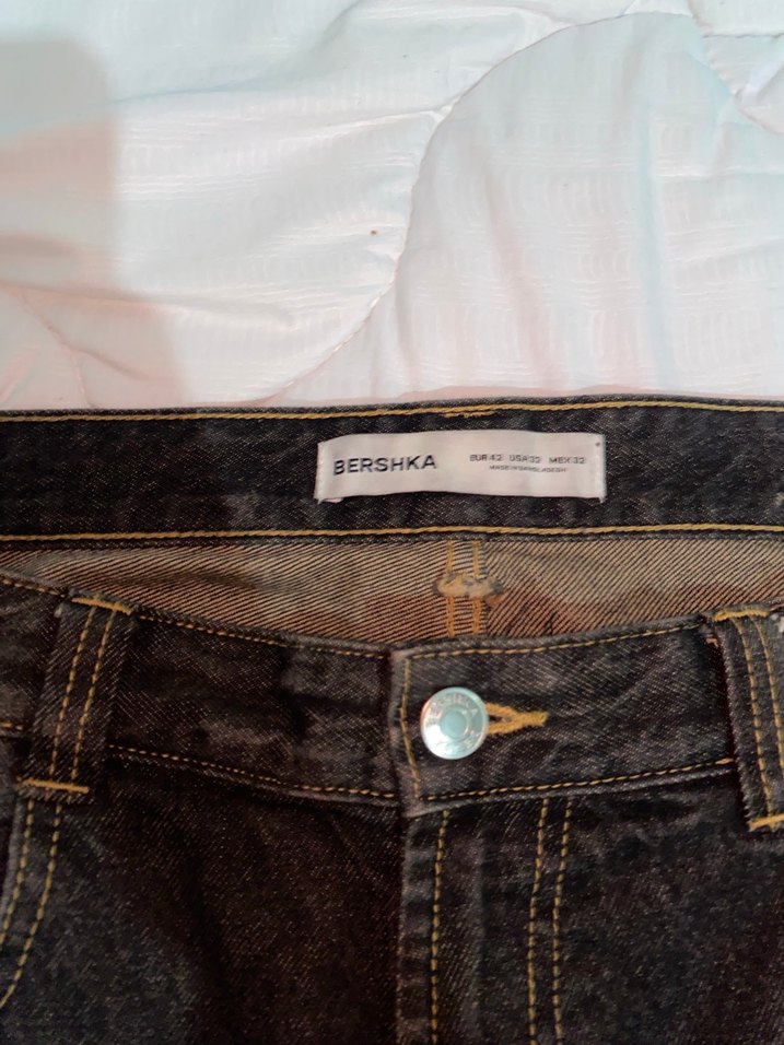 Kemer Detaylı Rahat Kesim Kadın Kot Pantolon - Görsel 5