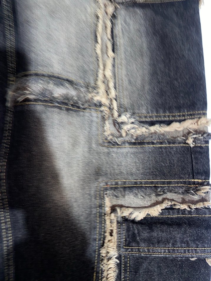 Kemer Detaylı Rahat Kesim Kadın Kot Pantolon - Görsel 3