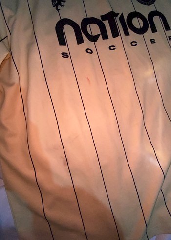 sarı siyah çizgili kadın oversize forma - Görsel 5