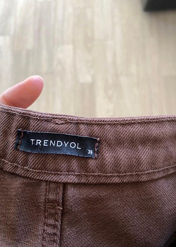 Trendyol & Milla Kahverengi Midi Kadın Kot Pantolon