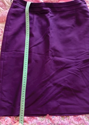 Mürdüm  Drapeli Midi 
 Etek - Görsel 2