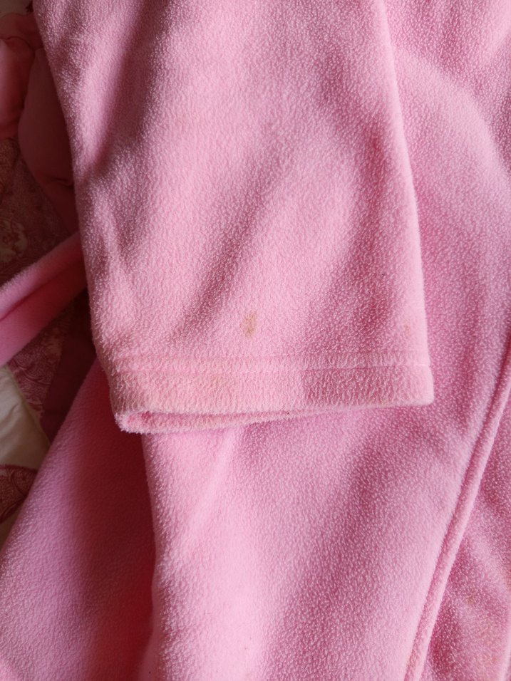 Kız Çocuk Pembe Nakışlı Polar Bornoz-Sabahlık - Görsel 3