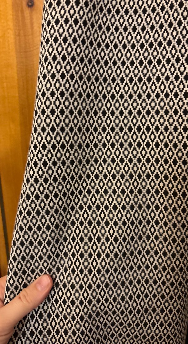 Desenli Siyah Beyaz elbise - Görsel 2