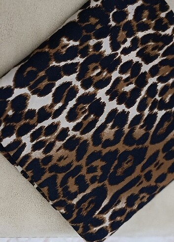 Leopar Desen Şal 
