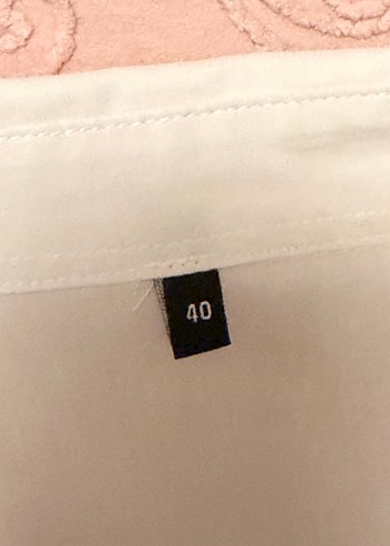 Beyaz oversize Gömlek - Görsel 4