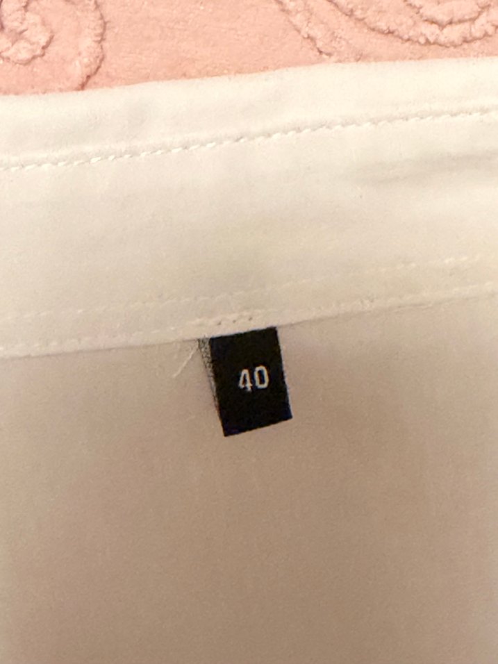 Beyaz oversize Gömlek - Görsel 4