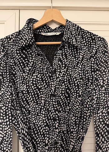 Uzun Kollu Zara Elbise - Görsel 3