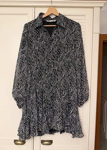 Uzun Kollu Zara Elbise - Görsel 4