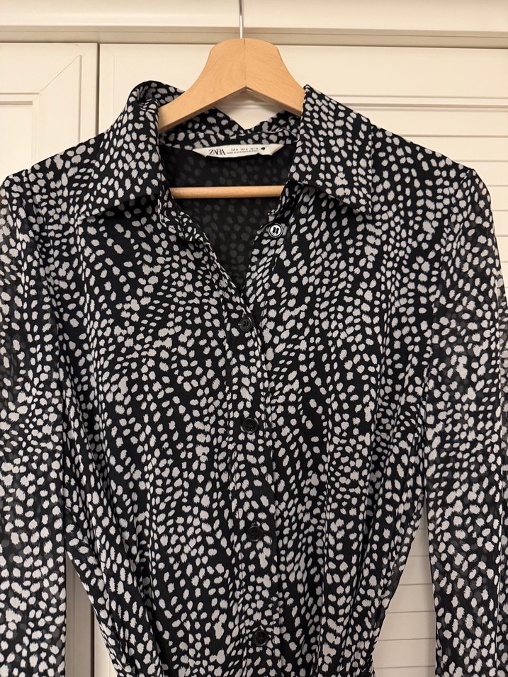 Uzun Kollu Zara Elbise - Görsel 3