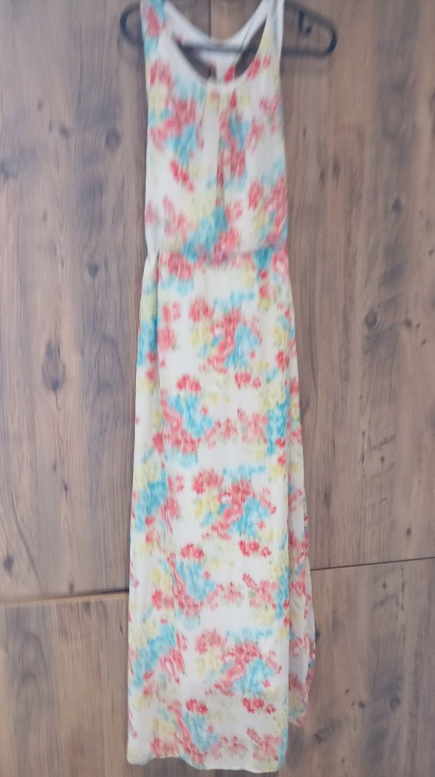 Bohem Tarz Kadın Uzun Askılı Elbise - Görsel 2