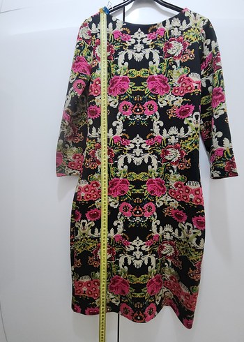 Renkli Bohem Kadın Elbise - Görsel 4