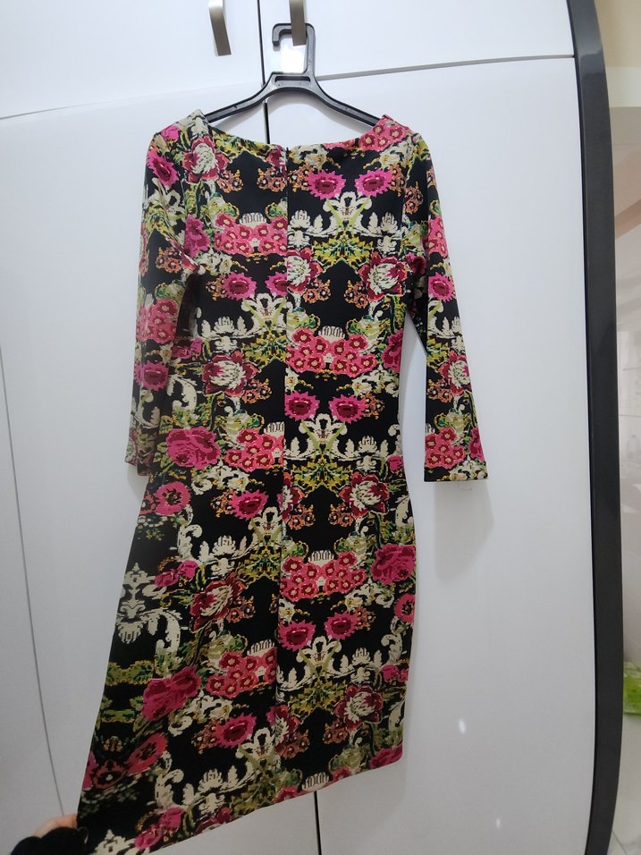 Renkli Bohem Kadın Elbise - Görsel 2