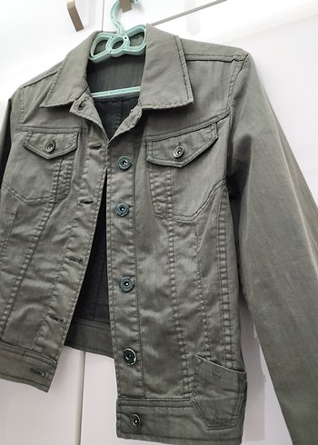 Haki Renk Kot Ceket - Görsel 4