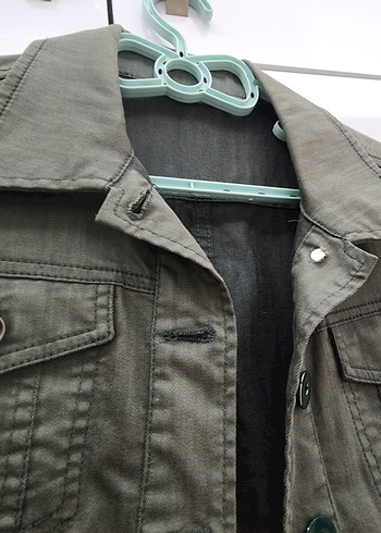 Haki Renk Kot Ceket - Görsel 7