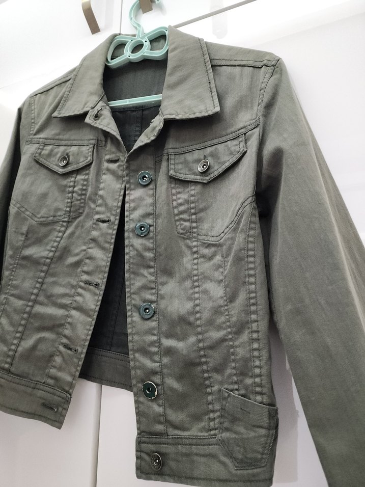Haki Renk Kot Ceket - Görsel 4