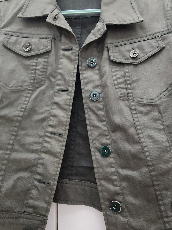 Haki Renk Kot Ceket - Görsel 5