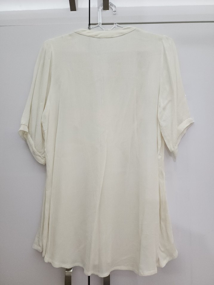 Pamuklu Dantel Detaylı Bohem Bluz - Görsel 2