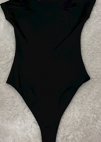 Siyah Kadın Monokini Kısa Kollu - Görsel 2