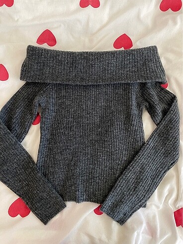 h&m kayık yaka üst