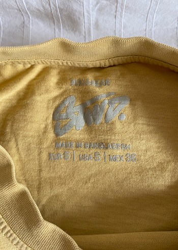 Pull and bear Sarı Baskılı Erkek Tişört - Görsel 2