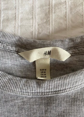 Gri Kısa Kollu Kadın Tişört - Görsel 3