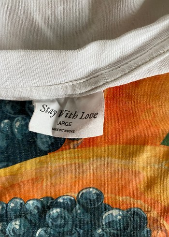 Lethe Baskılı Beyaz Tişört - Görsel 3