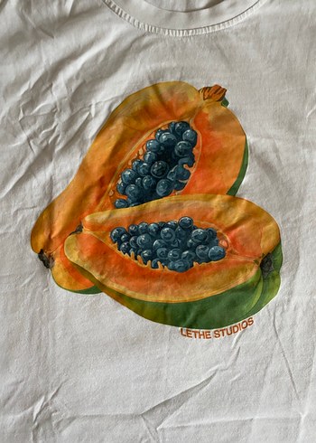 Lethe Baskılı Beyaz Tişört - Görsel 2