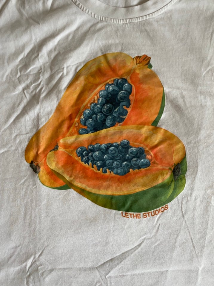 Lethe Baskılı Beyaz Tişört - Görsel 2