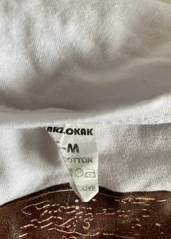 Baskılı Beyaz Kadın Tişört - Görsel 2