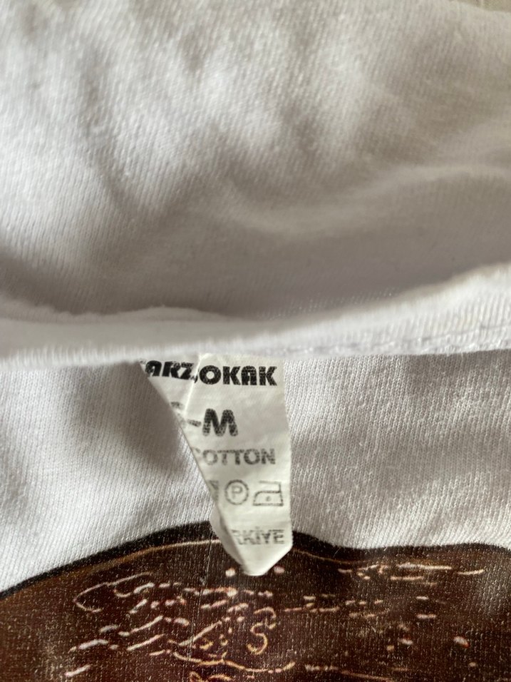 Baskılı Beyaz Kadın Tişört - Görsel 2