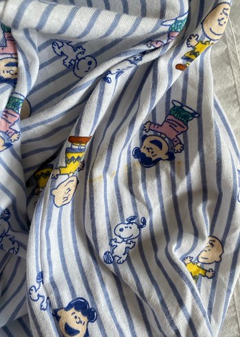 Lefties Düğmeli Kısa Kollu Desenli pijama takımı - Görsel 4