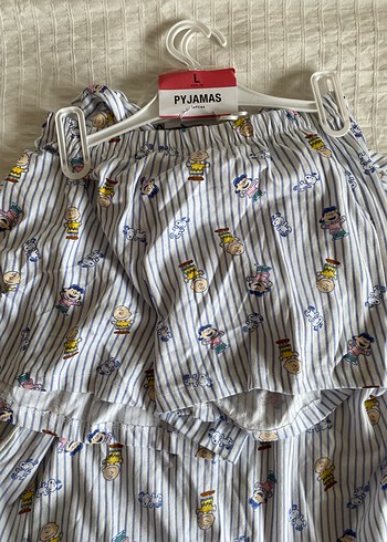 Lefties Düğmeli Kısa Kollu Desenli pijama takımı - Görsel 3