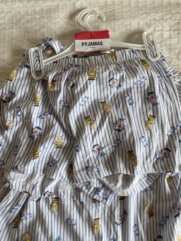 Lefties Düğmeli Kısa Kollu Desenli pijama takımı - Görsel 3