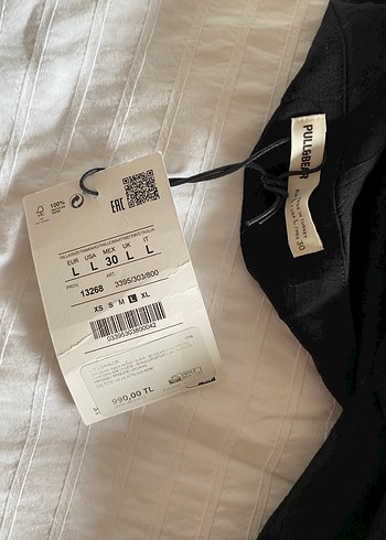 Pull and bear Kadın Siyah Midi Salaş Etek - Görsel 3