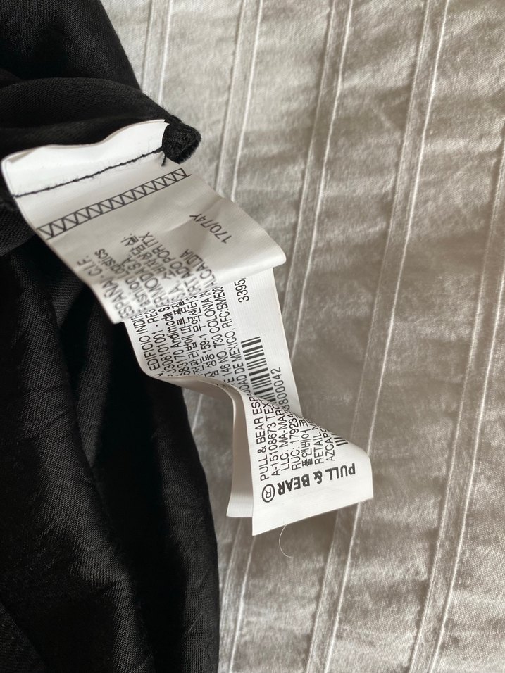 Pull and bear Kadın Siyah Midi Salaş Etek - Görsel 4