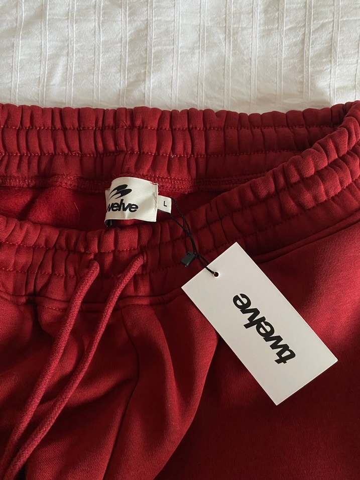 Twelve Bordo Kadın Salaş Sweatpant - Görsel 2