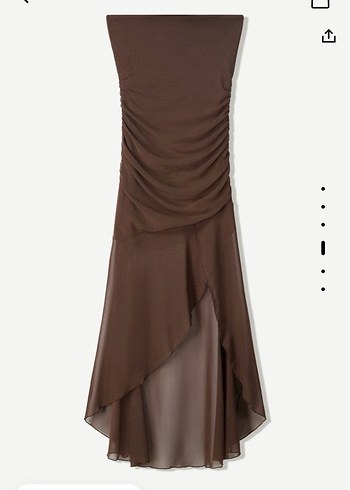 Bershka Bershka file midi elbise