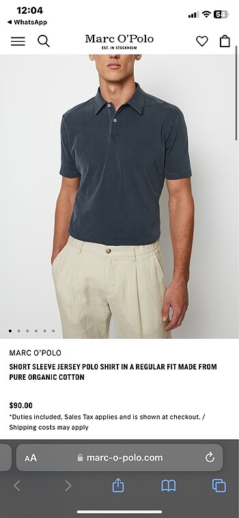Orijinal Marc O?Polo Tişört