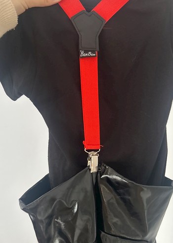 Kız Çocuk Siyah Deri Rock Punk Kemer - Görsel 4