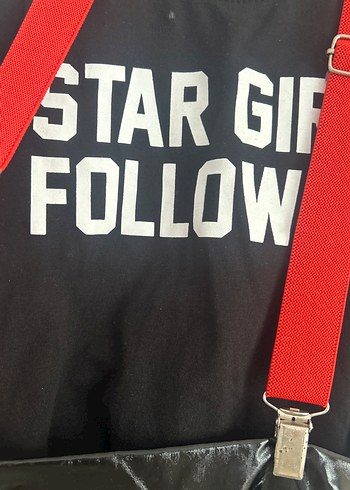 Kız Çocuk Siyah Deri Rock Punk Kemer - Görsel 2