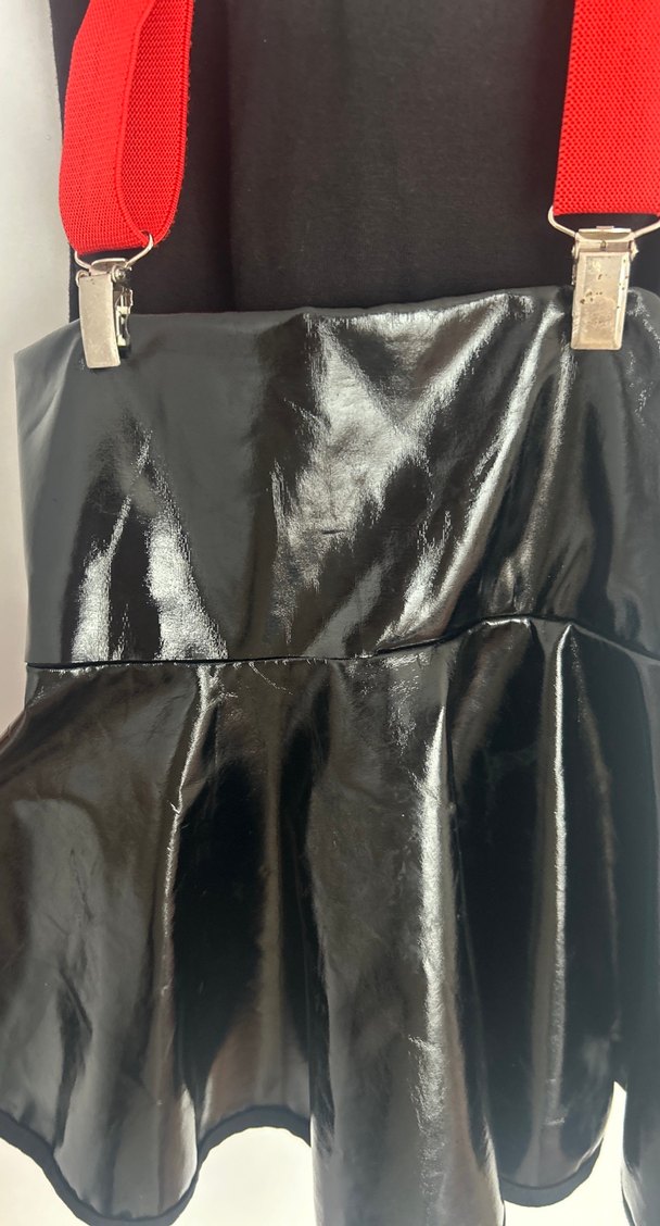 Kız Çocuk Siyah Deri Rock Punk Kemer - Görsel 3